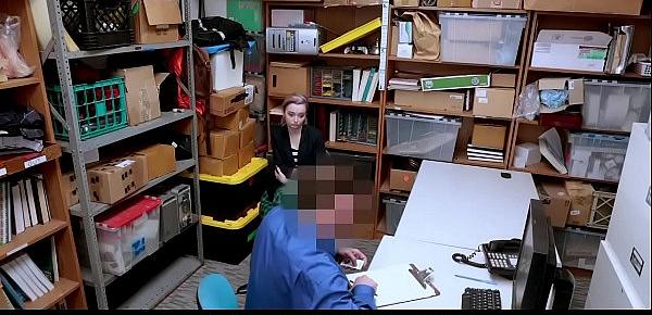  ShopLyfter - Shoplifting Teen Complies With Security Officer With Her Tight Pussy